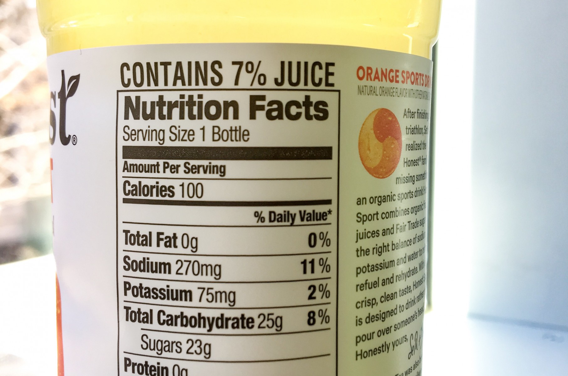 Nutrition labels/sustainability labels 